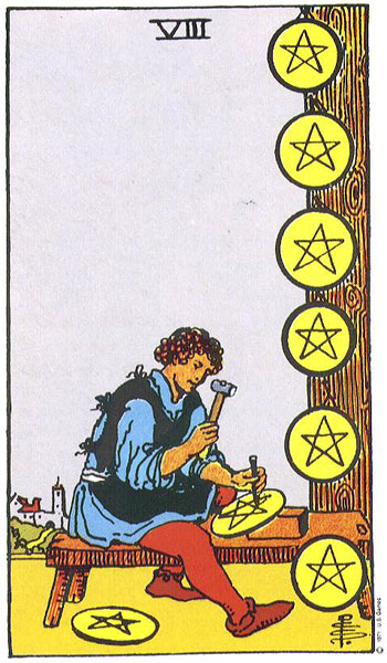 8 of Pentacles 
